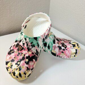 CROCS Classic Baya Tie Dye Mania Clogs {Size Women 8 / Men 6} Christmas EUC